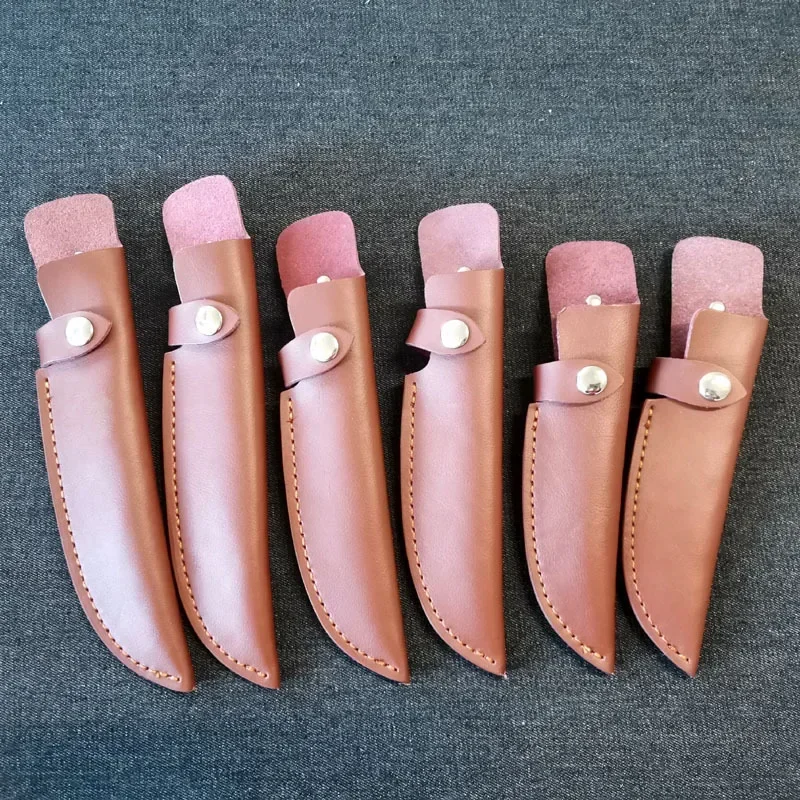 Dropship 13,3 cm 15,5 cm 17,8 cm cuchillo hecho a mano para exteriores soporte de Funda de cuero caza Camping hoja fija cuchillo funda cinturón