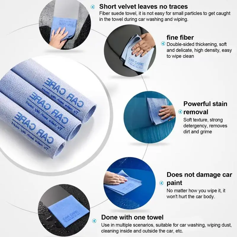 Strong High Absorption Fiber Thickened Washing Rags Lint-Free Soft Car Rags Cleaning Supplies For Mirror Reusable Window r