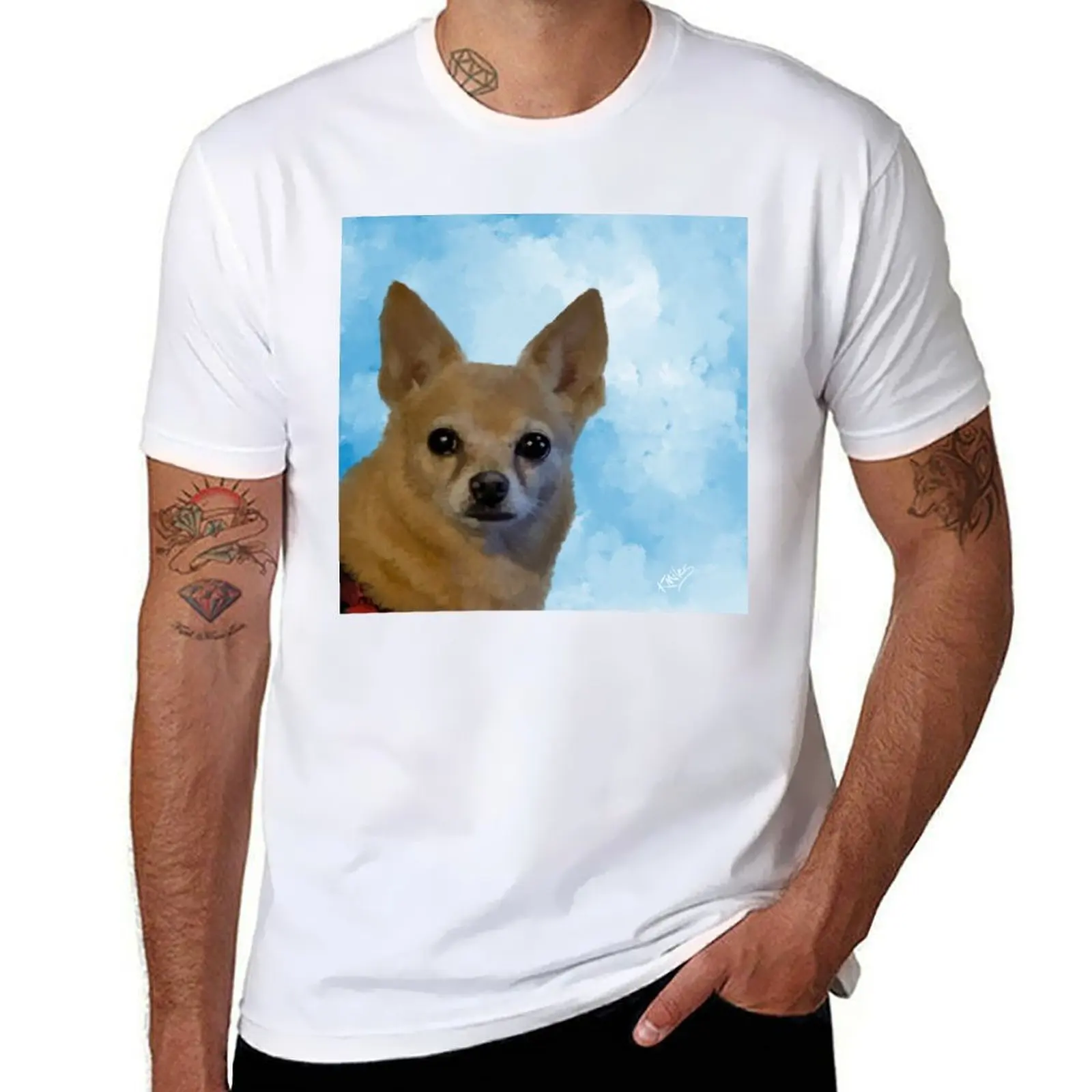 

Lady the Chihuahua-Pomeranian T-Shirt anime t shirts oversize funny t shirts cotton T-Shirt