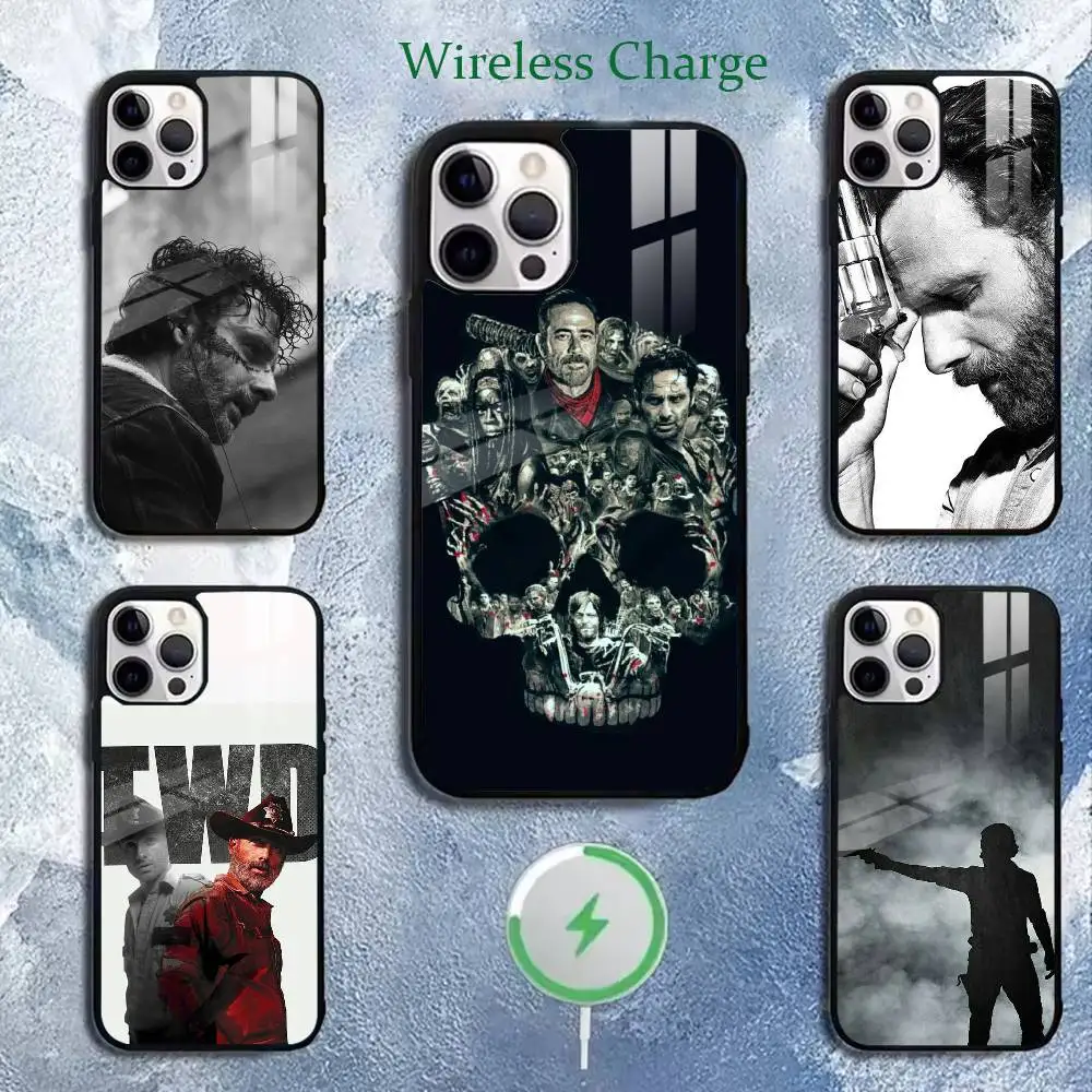 

Rick Grimes W-Walking Dead Phone Case For iPhone 17,16,15,14,13,12,11Plus,Pro,Max for Magnetic Wireless Charging