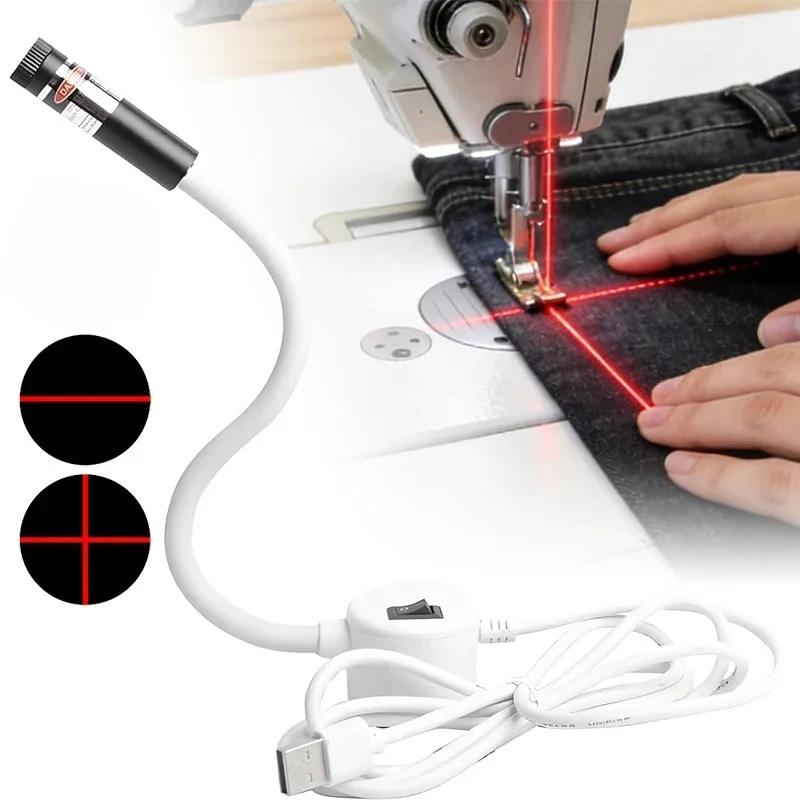 Magnetic Positioning Quilting Light For Sewing Machine Printer Laser Miter Saw Seam Accessories Guide Stitch Straight Cross Line
