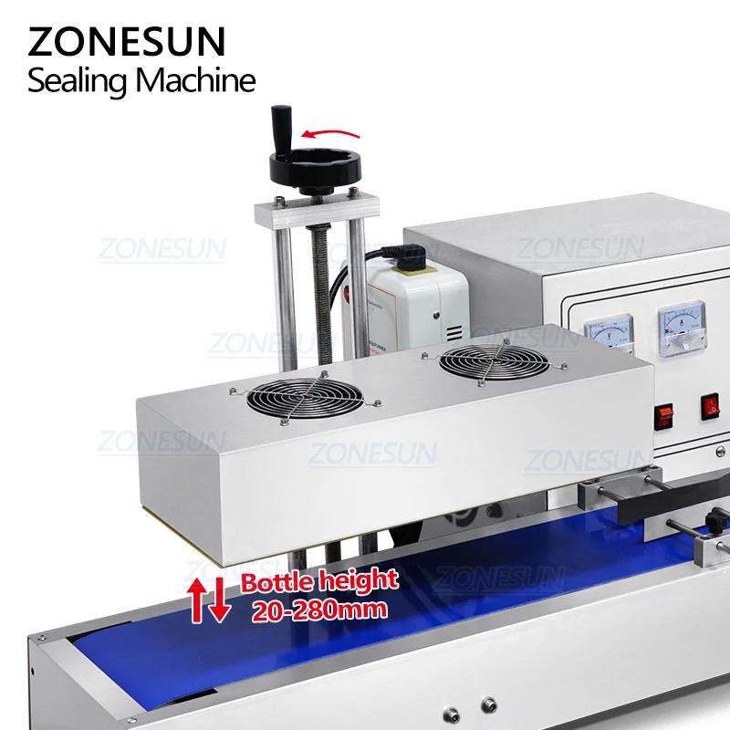 

ZONESUN ZS-FK3000 Настольная автоматическая машина для запечатывания алюминиевой фольги с толстыми крышками, индукционная машина с непрерывным нагревом