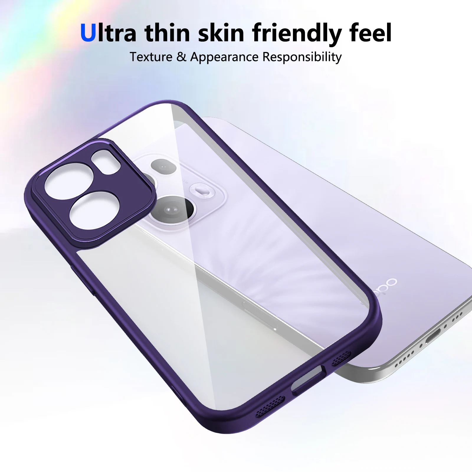 Für Oppo Reno 13A CPH2699 Fall Air Kissen Stoßfest Silikon Bumper Klar Matte Zurück Abdeckung Harte Telefon Fall für Oppo Reno 13A 5G – Detail 7