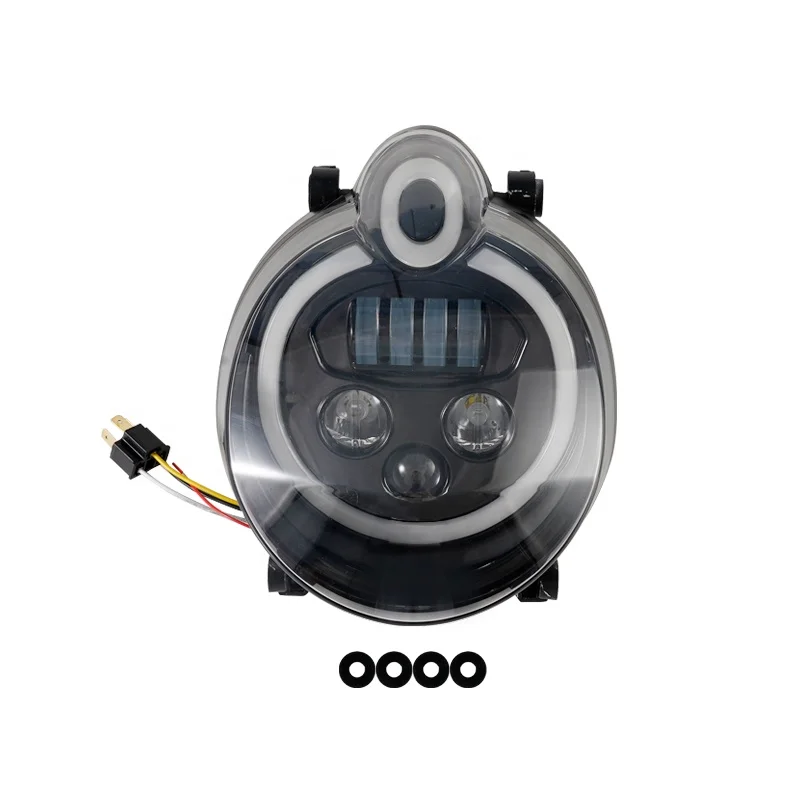 

Suitable for Yamaha VMAX 1700 high-performance motorcycle features black LED headlights with white daytime running lights