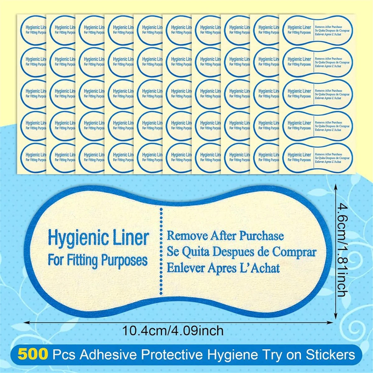 

FZFZ 500 шт. клейкие защитные гигиенические наклейки, гигиенические вкладыши оптом для купальников-нижнего белья