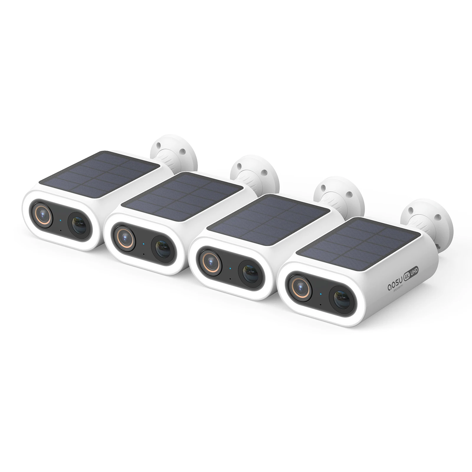 AOSU 4K UHD Solar Camera 2/3/4 stuks Draadloze Buitencamera 100% Draadloos Beveiligingscamera 5000mAh 8MP Wifi Camera AI Detectie CCTV Camera