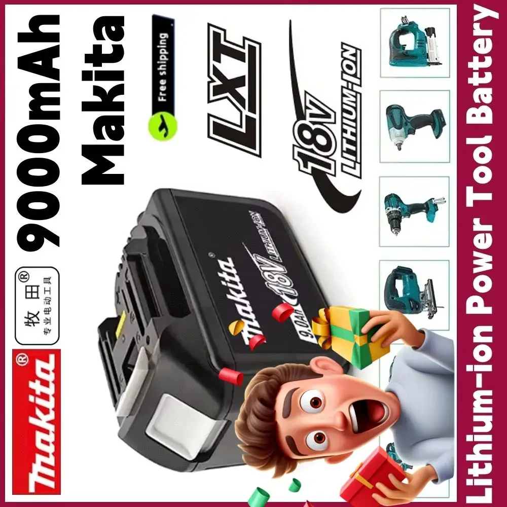

BL1830B 100% Original Makita 9Ah for Makita 18V Battery BL1850B BL1850 BL1840 BL1860 BL1815 Replacement Lithium Battery