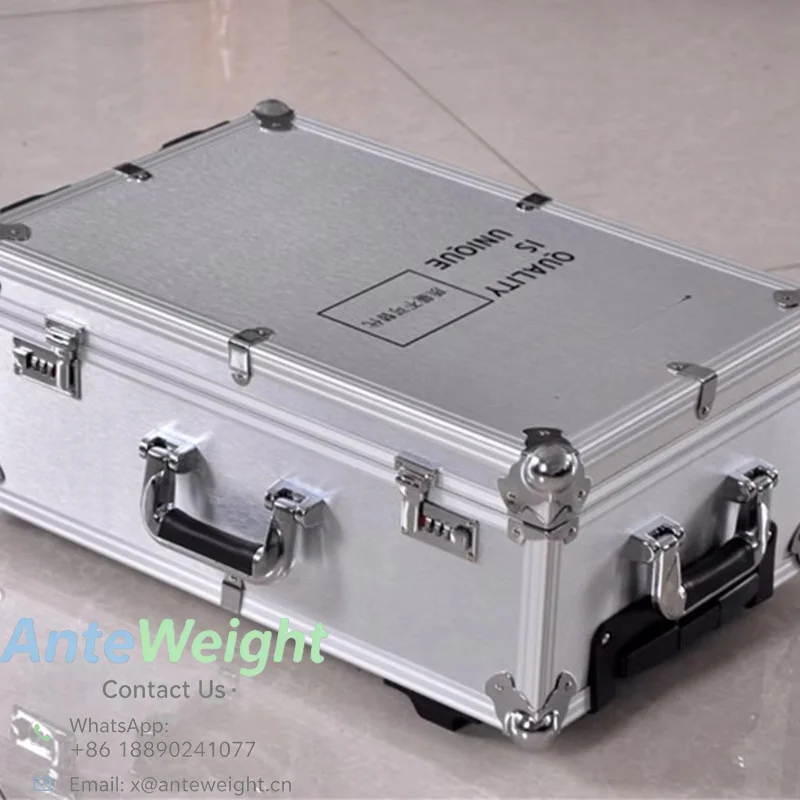 Rolling Reinforce Wheeled Aluminum Case Customized Car Equipment Trolley Toolbox with Tools