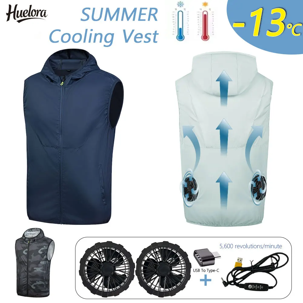 

Summer Cooling Vest Fan Air Conditioning Clothes For Men Summer Cooling Fan Vest Clothes Women Summer Cooling Fan Vest Clothes