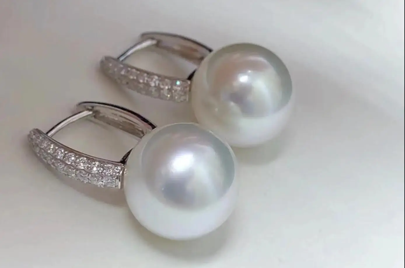 Brand new gorgeous AAAA+Japanese Akoya round  10-11mm 11-12mm 12-13mm  white pearl earrings 925s