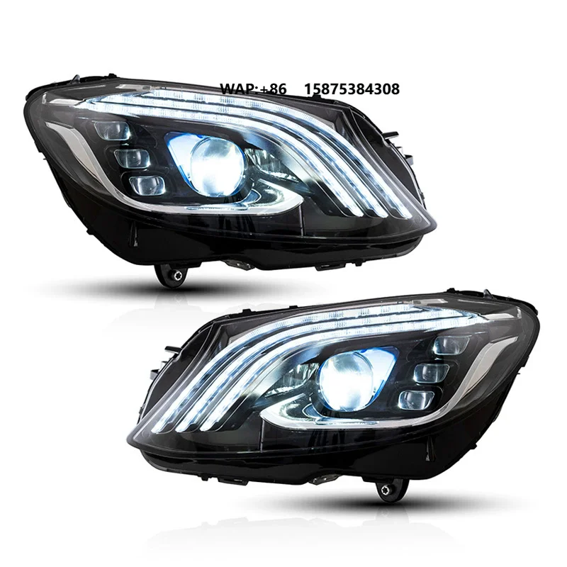 New Car LED Headlight Assembly H7 60W 4600 Lumens 6500K 12V Universal Fitment Retrofit Upgrade 1 Year Warranty