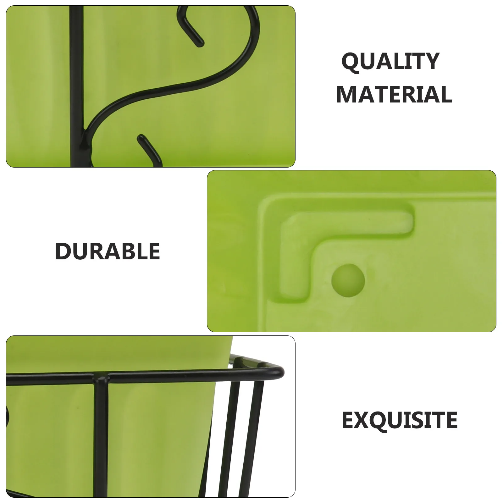 

Railing Hanging Planting Box Balcony Planting Flowerpot Flower Pot Iron Plastic Garden Supplies Home Office Decor