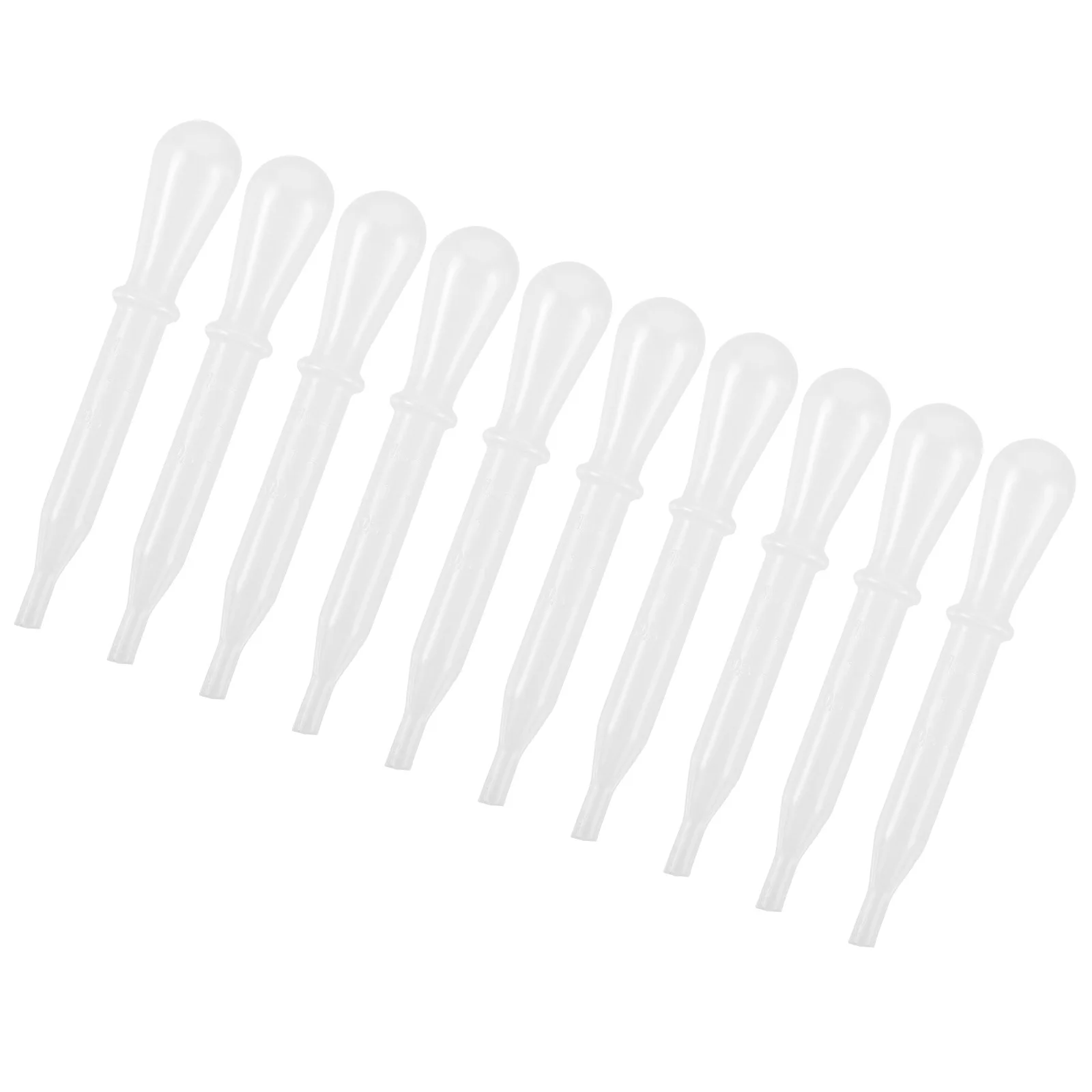 

10pcs 1.5ml Plastic Droppers Essential Oils Pipettes Liquid Transfer Home Use Clear Measurement dropper straw