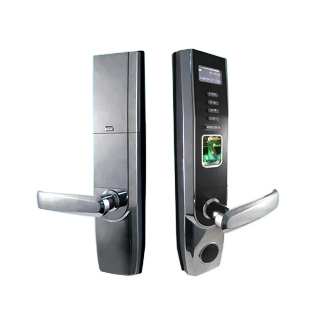 

( L5000 / MF ) 13.56KHZ Card And Fingerprint Door Lock With USB