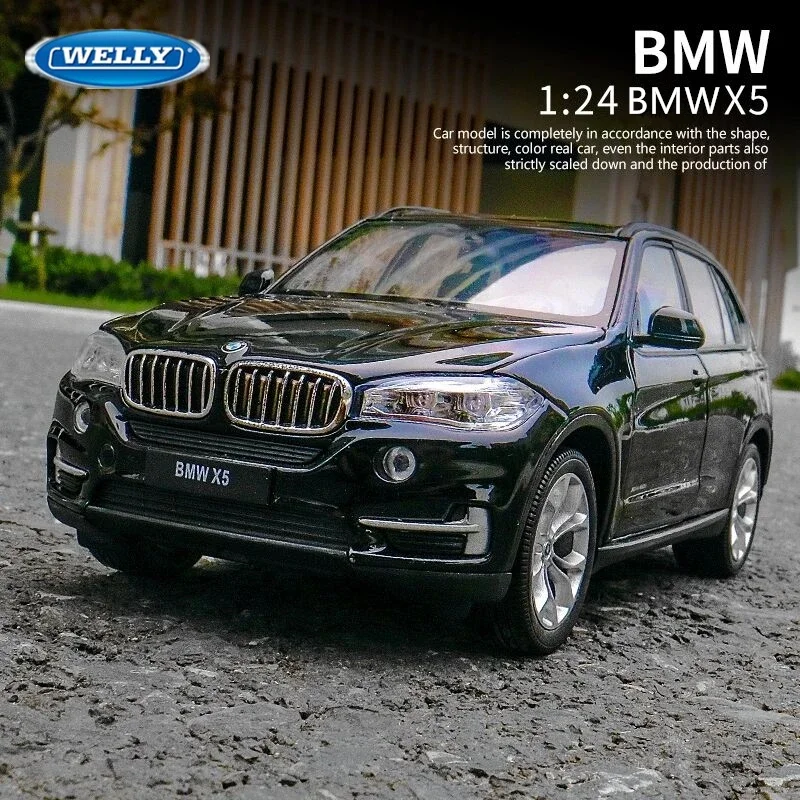 

Модель автомобиля WELLY 1:24 BMW X5 SUV из сплава, литая металлическая игрушка, модель внедорожника, коллекционная высококлассная имитация, подарок для детей