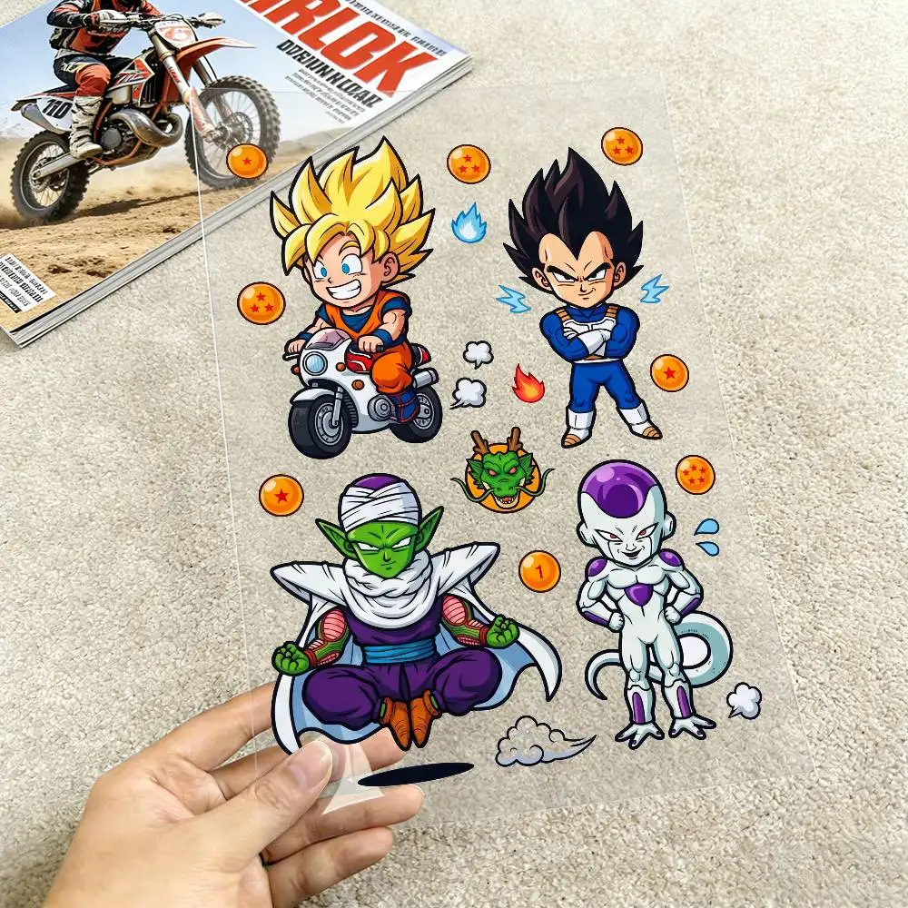 

Светоотражающие наклейки DRAGON BALL GOKU для мотоциклов, 3M-наклейки для безопасности в темноте, предупреждающие о ночных рисках, для шлемов для скутеров.