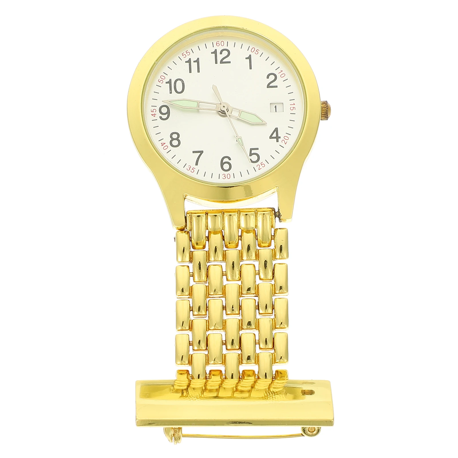 

1Pcs Nurse Pocket Watch Creative Clip-on Hanging Brooch Watch Luminous Practical Nursing Accessory Durable Design