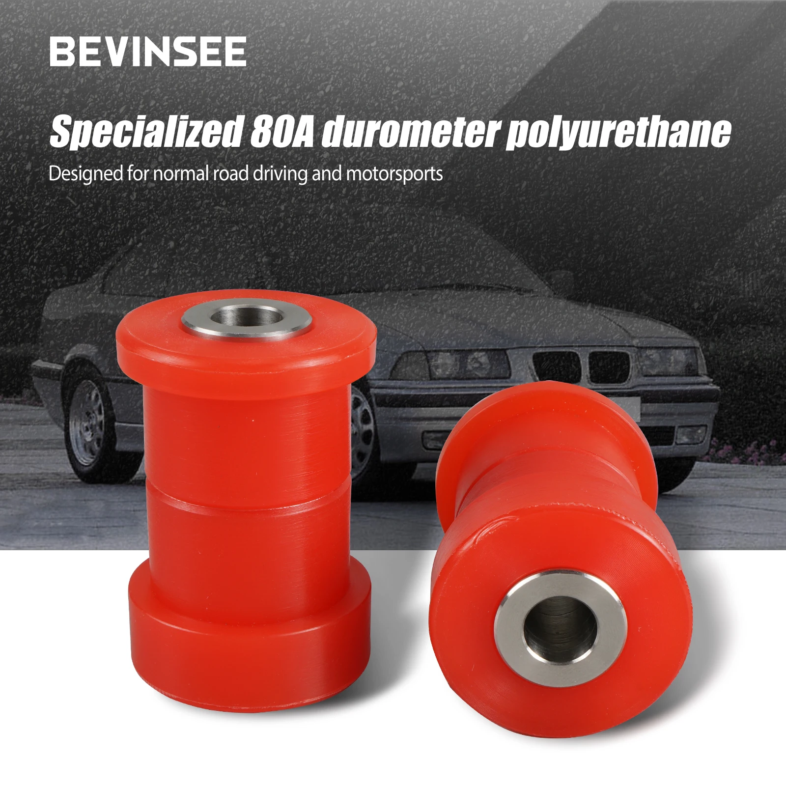 BEVINSEE ポリウレタン リアアッパーインナーコントロールアームブッシング BMW E36 1992-1998 BMW E46 1999-2005用