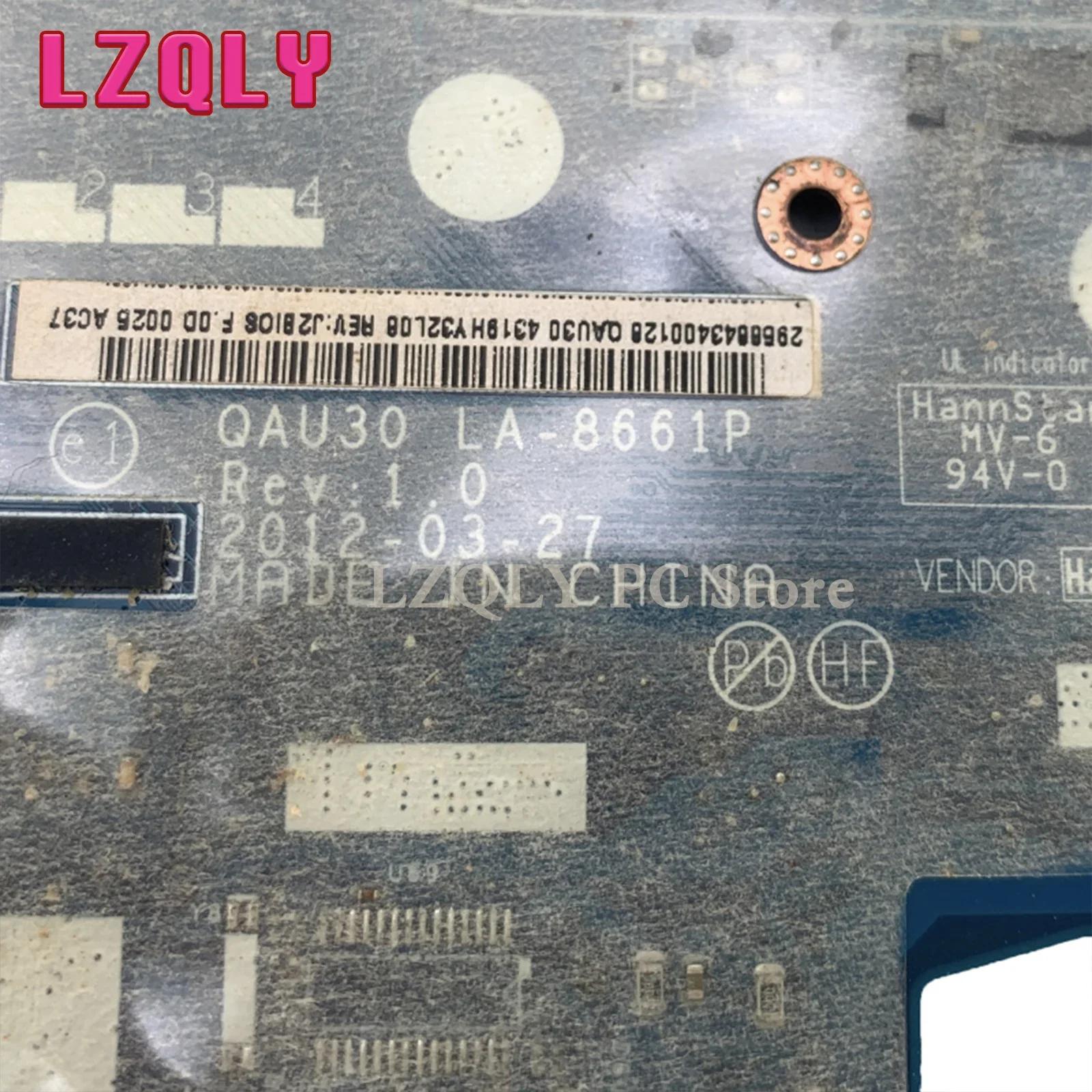 LZQLY para placa-mãe de laptop HP Envy4 4-1000 Envy6 LA-8661P 689844 -002 689844 -001 693234 -001 I5-3317U CPU HD7670M GPU DDR3