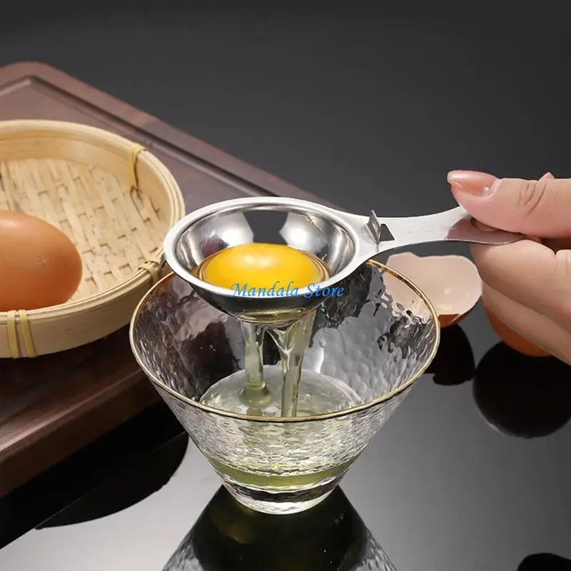 

U2JC Stainless Steel Egg White Yolk Separator Filter Gadgets for Kitchen Cooking Gadget Baking Eggs Cook Egg Divider Tool