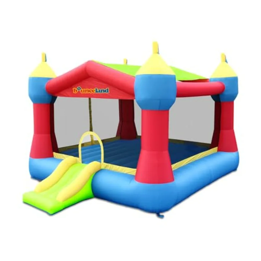 

Inflatable Party Castle Bounce House 16 ft L x 13 ft W x 10.3 ft H with Basketball Hoop Removable Sun Roof UL Strong Blower Fun