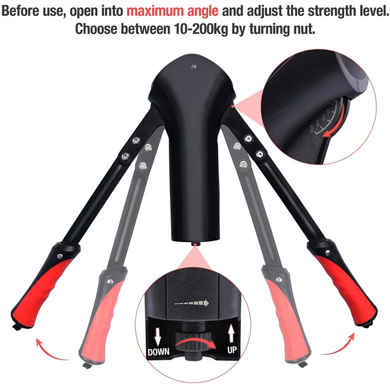 

2026 Countable Hand Gripper with Power Twister Bar Chest Forearm Strength Trainer