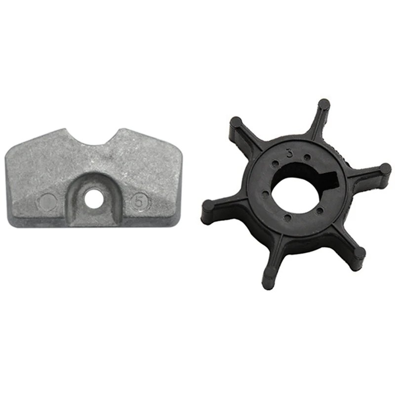 Boat Engine Impeller for YAMAHA 4Hp 5Hp 6Hp & 2/2.5/3/4/5/6HP Fit for YAMAHA Outboard Lower Unit Gearbox Anode 6L5-45251