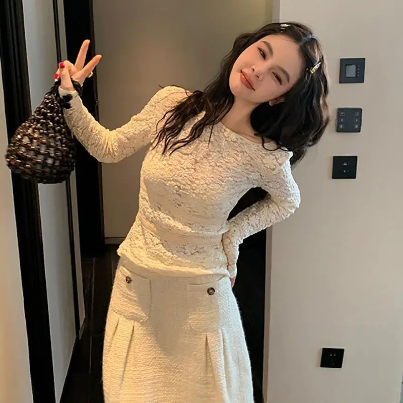 

Кружевная блузка с открытой спиной и бантом, женская весенняя ажурная жаккардовая дизайнерская топы с длинными рукавами, сексуальная шикарная облегающая рубашка Y2k