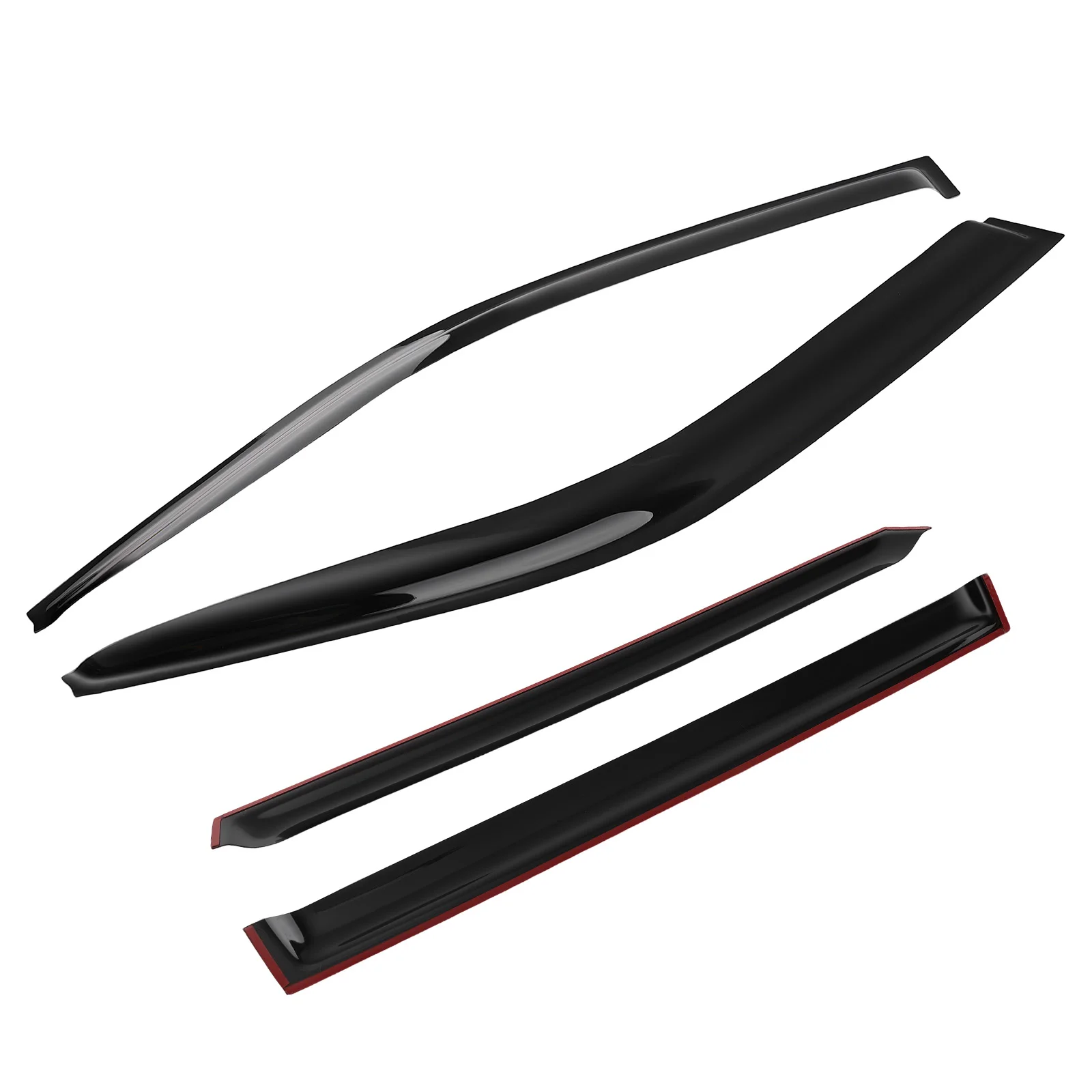 

4PC Window Wind Deflectors Rain Guards for Honda Pilot 2003-2008 Black