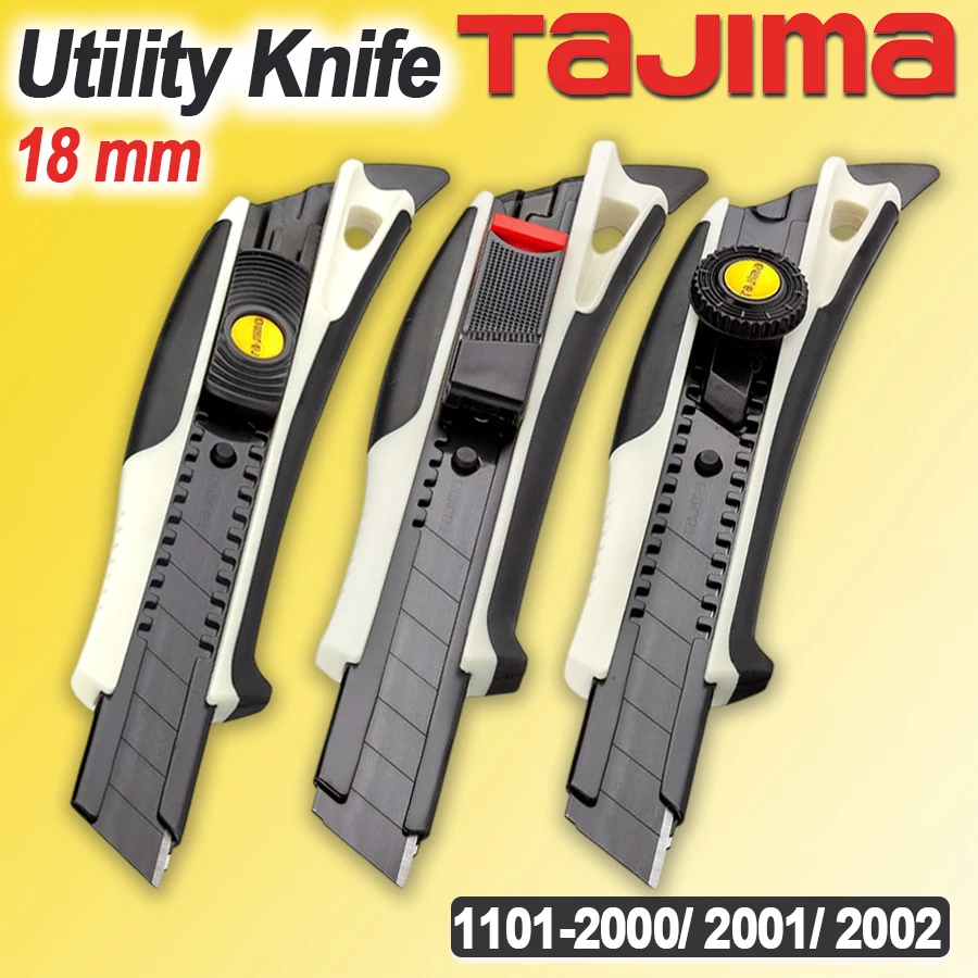 TAJIMA Retractable Utility Knife Retractable Box Cutter for Cartons Multi-Tool Knife NO.1101-2000/2001/2002