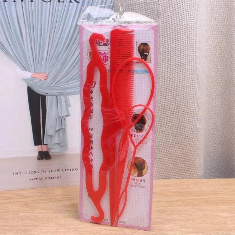 1/2Set Hair Disk Pull Hairpins Clips Comb for Girls Hair Styling Tools Kit Braiding Donut Bun Maker Hairdressing Accessories