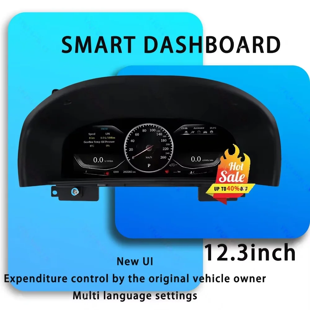 

LCD Speedometer Car Dashboard For Toyota Land Cruiser LC100 For Lexus LX470 2002-2007 Digital Cluster Virtual Cockpit Instrument