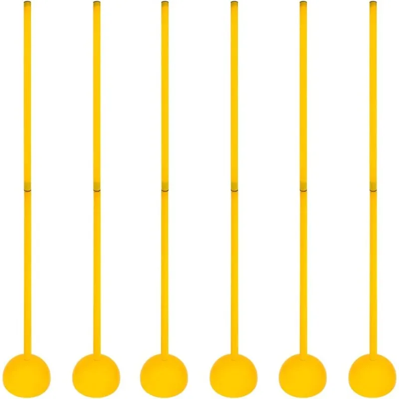 

AGORA Sports Agility Training Sticks for Indoors & Turf for Soccer, Football, & More - Set of 6