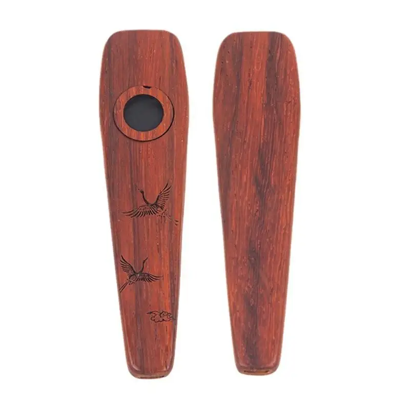 

1Pc Rosewood Black Walnut Kazoo Children Beginner Practice Stage Performance Professional Kazoo Musical Instrument