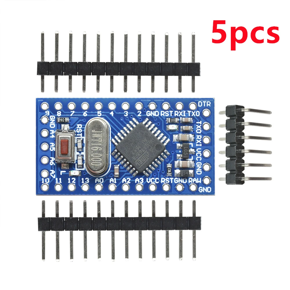 5/1Pcs Pro Mini 168 Mini ATMEGA168 5V/16MHz For Arduino Compatible With Nano Microcontrol Micro Control Board