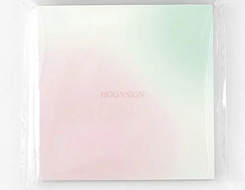 1book Gradient High Beauty Memo Paper Ins Tearable Non Adhesive Convenience Sticker Notebook Material Memo Note Paper