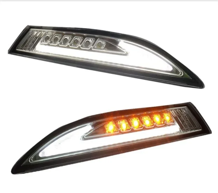 eOsuns  led drl daytime running light + yellow turn signal for Volkswagen Scirocco 2009-2014 with wireless control