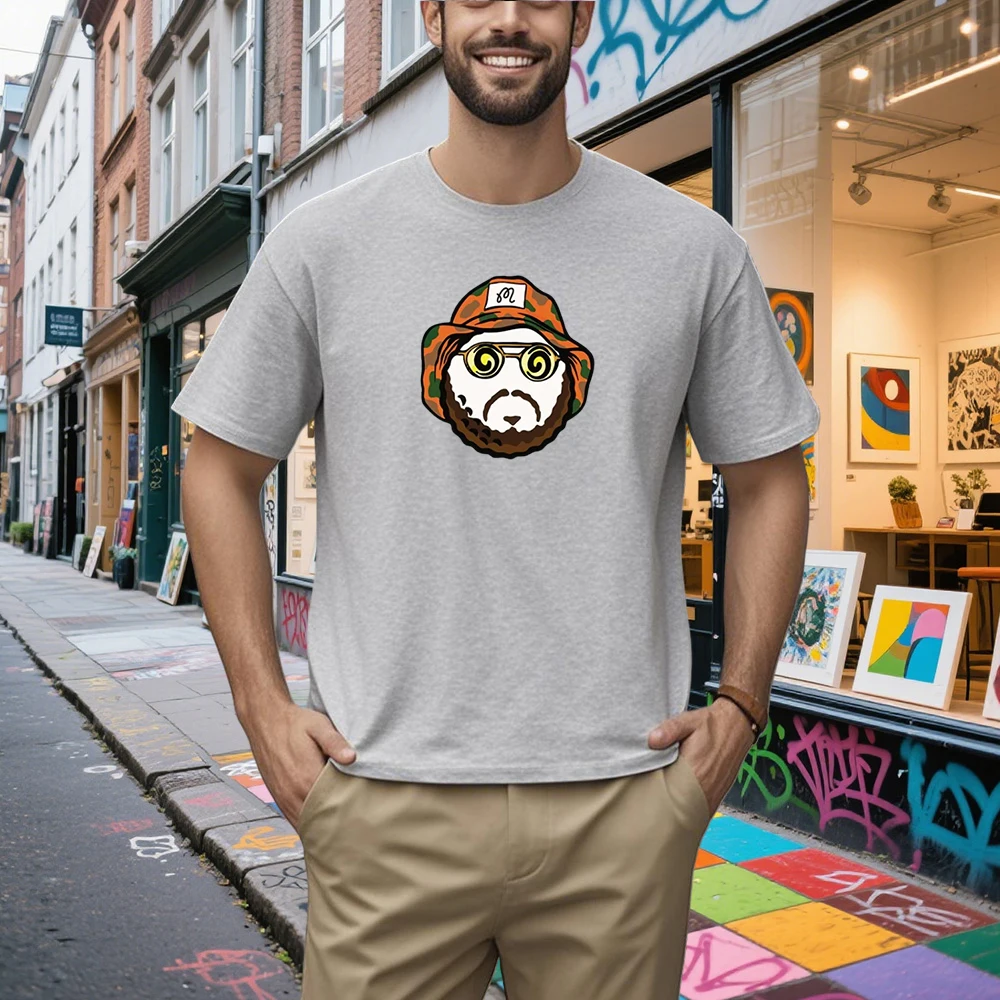 Summer Round-neck Short-sleeved Tops Golf Printed Men's and Women's New Style Fashion Sports Tees Casual Couple Cotton T-Shirts