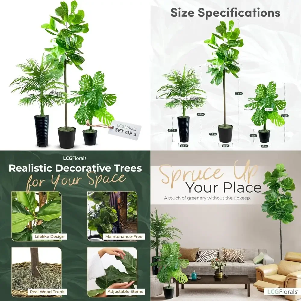 Set Of Three Artifi… - image