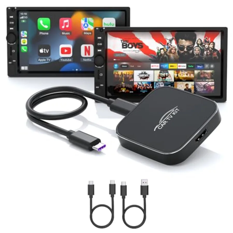 

Car TV Mate Pro: Wireless CarPlay Adapter for 2016+ Cars HDMI Multimedia Adapter for TV Stick Game Consoles Set-Top Box Screen