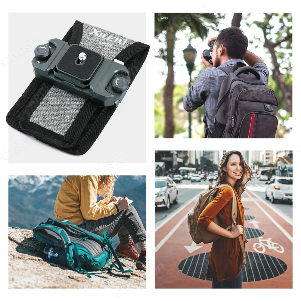 Camera Clip Aluminum Capture Clip Backpack Strap Camera Mount Quick Release Plate for Canon Sony Nikon DSLR Action Camera