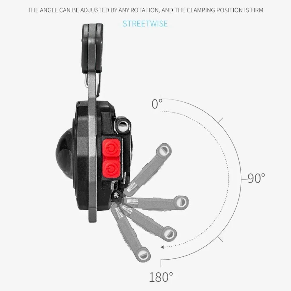 LED Keychain Lamp for Camping COB Work Lights 3 Gears Multifunction Rechargeable Flashlight with Cigarette Lighter Screwdriver