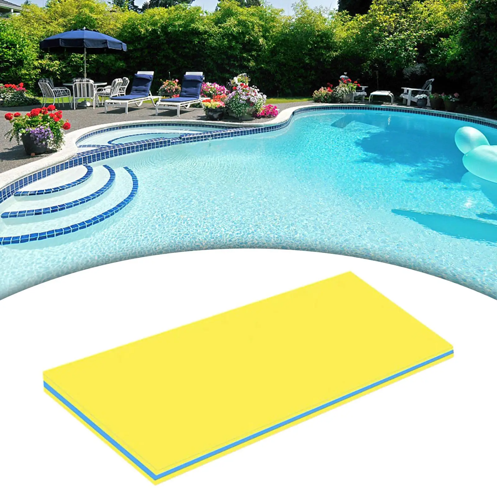 Water Floating Mat Durable Unsinkable Blanket Pool Floating Raft Float Mat Bed Floating Pad for Party Adults Lake Boat Beach