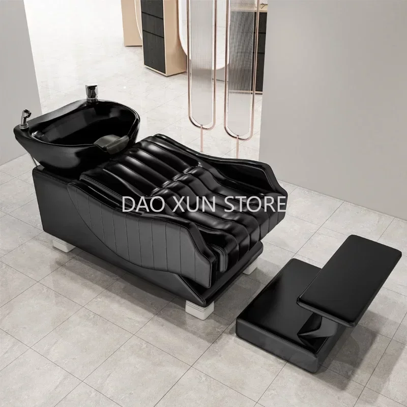 Head Spa Shampo Chair Minimalistic Water Circulation Comfort Hair Washing Station Chair Silla Peluqueria Salon Furniture MQ50SC