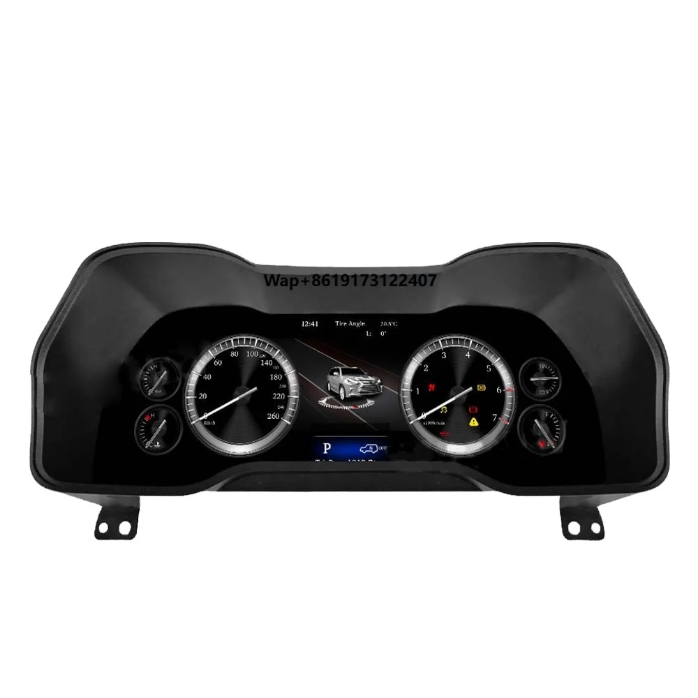12.3 Inch Modified and Upgraded Speedometer Car Digital Dashboard LCD Instrument Linux System for  4 Runner 2010-2022
