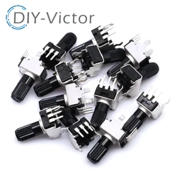5PCS/LOT RV09 Vertical Adjustable Potentiometer 1K 2K 5k 10K 20K 50K 100K 1M 0932 9 Type 3pin Seal Potentiometer 5pcs/lot