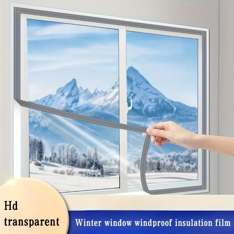 Gray Edge, Screen Window, Windproof Window, Insulated Window, Energy-saving Transparent Film, Window Insulation Film, Curtains