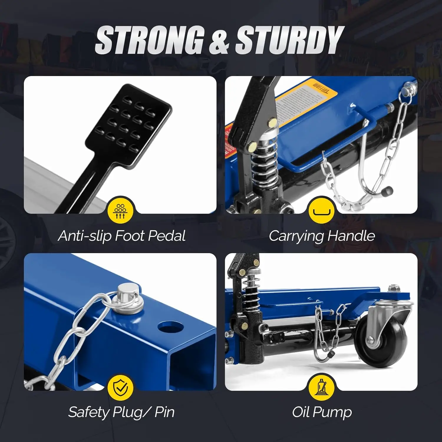 مجموعة مقبس دوللي لعجلة السيارة مكونة من 4 قطع، زلاجات سيارة هيدروليكية بوزن 1500 رطل، مقبس تحديد موضع السيارة بعجلة 12 بوصة