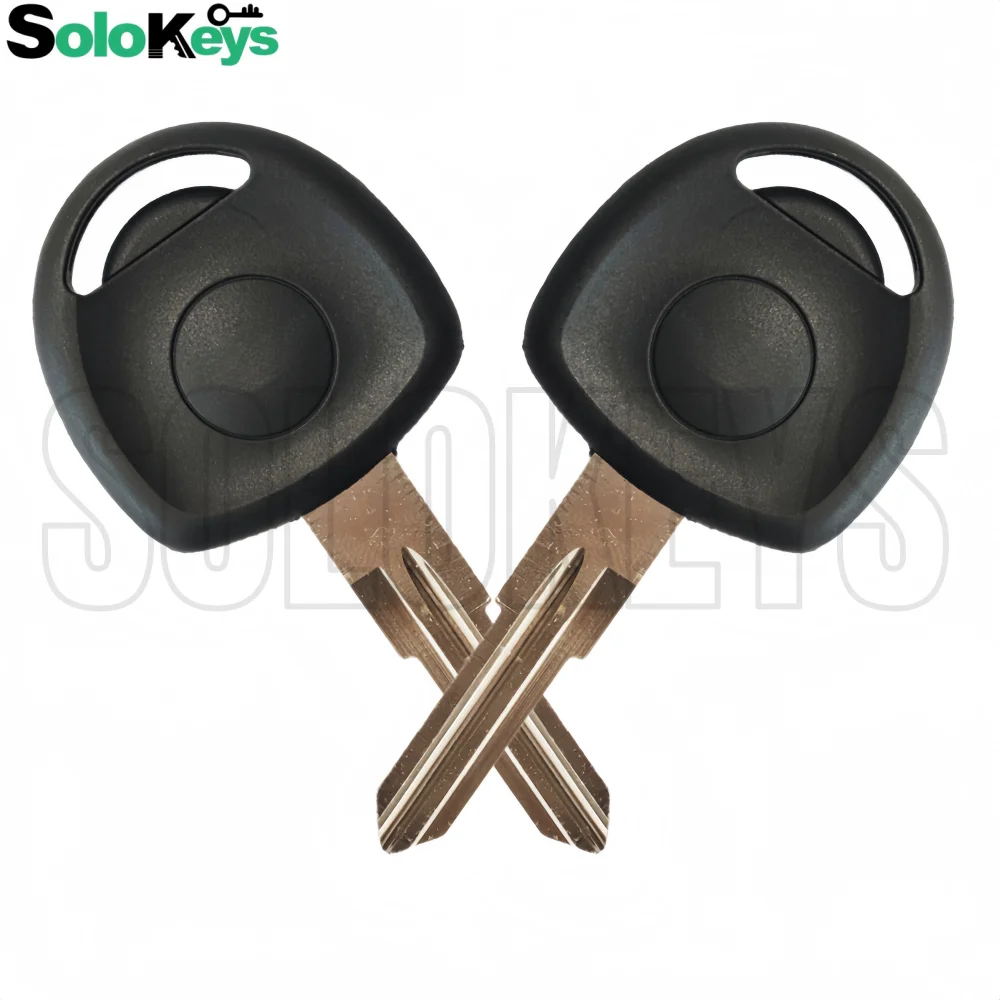 10Pcs/Lot SOLOKEYS Replacement Transponder Key Shell Fob For Chevrolet Car Flip-top Holder Chip Uncut HU46 YM28 Blade