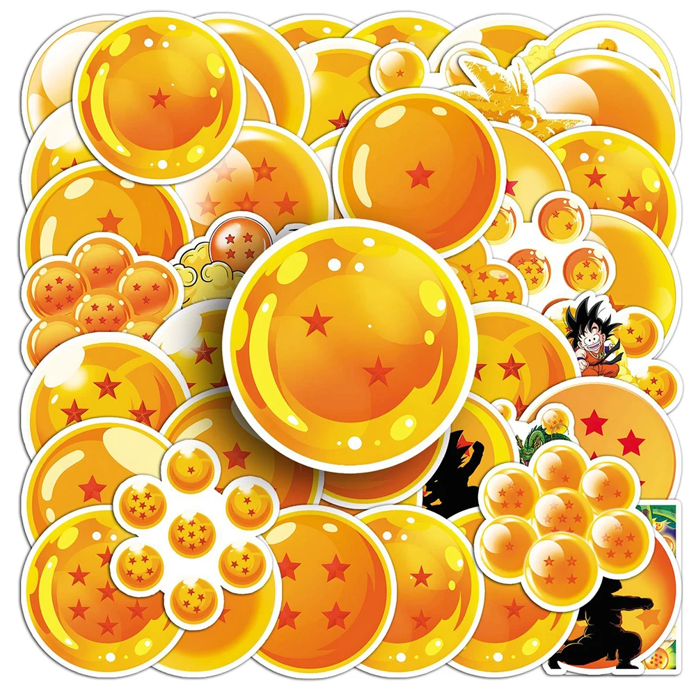 

10/30/50 шт., крутые наклейки в стиле аниме Dragon Ball, наклейка «сделай сам», ноутбук, телефон, автомобиль, дорожный багаж, велосипед, водонепроницаемая наклейка, детские классические игрушки